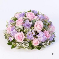 Rose and Freesia Posy   Pink and Lilac